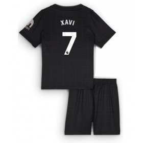 Tottenham Hotspur Xavi Simons #7 Borta Kläder Barn 2025-26 Kortärmad (+ Korta byxor)